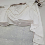 RLF Home Soft Duck 3-S Victory 100% Cotton Tab Top Swag Window Curtain 54" x 25" Natural