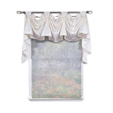 RLF Home Soft Duck 3-S Victory 100% Cotton Tab Top Swag Window Curtain 54" x 25" Natural