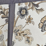 RLF Home Zanzibar Pleated 100% Cotton Rod Pocket  Window Valance 50" x 17" Gray