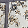 RLF Home Zanzibar Pleated 100% Cotton Rod Pocket  Window Valance 50" x 17" Gray
