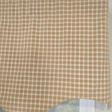 RLF Home Texture Check Regal Window Valance 100% Cotton Lined Rod Pocket 50" x 17" Cream