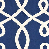 RLF Home Oblique Regal 100% Cotton Rod Pocket Lined  Window Valance 50" x 17" Navy