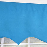 RLF Home Primo Regal 100% Cotton Rod Pocket Lined  Window Valance 50" x 17" Blue