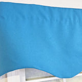 RLF Home Primo Regal 100% Cotton Rod Pocket Lined  Window Valance 50" x 17" Blue
