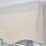 RLF Home Soft Duck  Regal 100% Cotton Rod Pocket Lined  Window Valance 50" x 17" Off White