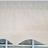 RLF Home Soft Duck  Regal 100% Cotton Rod Pocket Lined  Window Valance 50" x 17" Off White