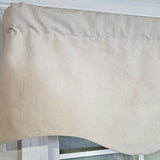 RLF Home Soft Duck  Regal 100% Cotton Rod Pocket Lined  Window Valance 50" x 17" Off White