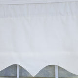 RLF Home Soft Duck  Regal 100% Cotton Rod Pocket Lined  Window Valance 50" x 17" Off White