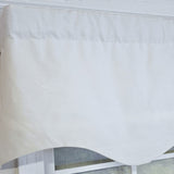 RLF Home Soft Duck  Regal 100% Cotton Rod Pocket Lined  Window Valance 50" x 17" Off White