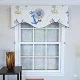 RLF Home Ralph Lauren Navigator Cornice 100% Cotton Rod Pocket Lined  Window Valance 50" x 17" Off White