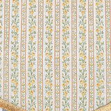 RLF Home Rosalinda Cornice 100% Cotton Rod Pocket Lined  Window Valance 50" x 17" Yellow