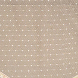 RLF Home Dapple Cornice Lined 100% Cotton Window Rod Pocket Valance 50" x 17" Taupe
