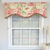 RLF Home Angeline Cornice 100% Cotton Rod Pocket Lined  Window Valance 50" x 17" Multi