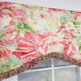 RLF Home Angeline Cornice 100% Cotton Rod Pocket Lined  Window Valance 50" x 17" Multi