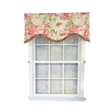 RLF Home Angeline Cornice 100% Cotton Rod Pocket Lined  Window Valance 50" x 17" Multi