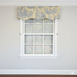 RLF Home Colonial Provance 100% Cotton Rod Pocket Lined  Window Valance 50" x 15" Yellow