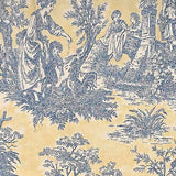 RLF Home Colonial Provance 100% Cotton Rod Pocket Lined  Window Valance 50" x 15" Yellow