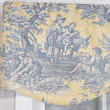 RLF Home Colonial Provance 100% Cotton Rod Pocket Lined  Window Valance 50" x 15" Yellow