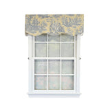 RLF Home Colonial Provance 100% Cotton Rod Pocket Lined  Window Valance 50" x 15" Yellow