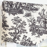RLF Home Baroque Provance 100% Cotton Rod Pocket Lined  Window Valance 50" x 15" Black