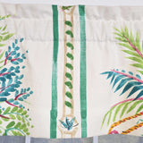RLF Home Felicity Tailored 100% Cotton Rod Pocket Lined  Window Valance 50" x 15" Multi
