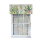 RLF Home Felicity Tailored 100% Cotton Rod Pocket Lined  Window Valance 50" x 15" Multi