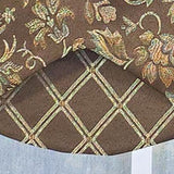 RLF Home Chopin Petticoat 100% Cotton Rod Pocket Lined  Window Valance 50" x 15" Brown