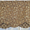 RLF Home Chopin Petticoat 100% Cotton Rod Pocket Lined  Window Valance 50