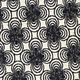 RLF Home Virtue Glory 100% Cotton Rod Pocket Lined  Window Valance 50" x 16" Black