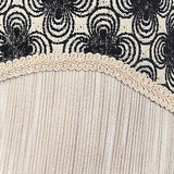 RLF Home Virtue Glory 100% Cotton Rod Pocket Lined  Window Valance 50" x 16" Black