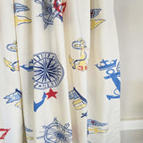 RLF Home Ralph Lauren Navigator 100% Cotton Rod Pocket Window Curtain set of 2 Panels 100" x 63" Off-White