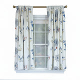 RLF Home Ralph Lauren Navigator 100% Cotton Rod Pocket Window Curtain set of 2 Panels 100" x 63" Off-White