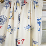 RLF Home Ralph Lauren Navigator 100% Cotton Rod Pocket Window Curtain set of 2 Panels 100" x 63" Off-White