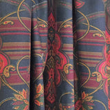 RLF Home Espadas 100% Cotton Rod Pocket Window Curtain set of 2 Panels 100" x 63" Burgundy