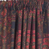 RLF Home Espadas 100% Cotton Rod Pocket Window Curtain set of 2 Panels 100" x 63" Burgundy