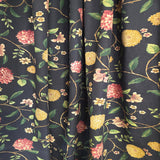 RLF Home NightFall 100% Cotton Rod Pocket Window Curtain set of 2 Panels 100" x 63" Black