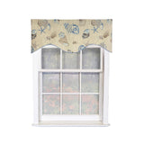 RLF Home Beachbound Cornice 100% Cotton Rod Pocket Lined  Window Valance 50" x 17" Blue
