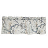 RLF Home 100% Cotton High Quality Anais Tailored Window Valance with 1.5" Rod Pocket 50" W X 12" L Gray