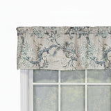 RLF Home 100% Cotton High Quality Anais Tailored Window Valance with 1.5" Rod Pocket 50" W X 12" L Gray