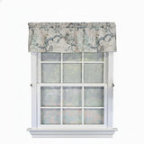 RLF Home 100% Cotton High Quality Anais Tailored Window Valance with 1.5" Rod Pocket 50" W X 12" L Gray