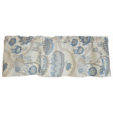 RLF Home 100% Cotton High Quality Serene Tailored Window Valance with 1.5" Rod Pocket 50" W X 12" L Blue