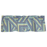 RLF Home 100% Cotton High Quality Bypass Tailored Window Valance with 1.5" Rod Pocket 50" W X 12" L Multi