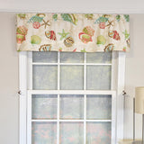 RLF Home 100% Cotton High Quality Beachbound Tailored Window Valance with 1.5" Rod Pocket 50" W X 12" L Multi