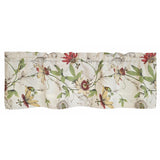 RLF Home 100% Cotton High Quality Anicete Tailored Window Valance with 1.5" Rod Pocket 50" W X 12" L Cream