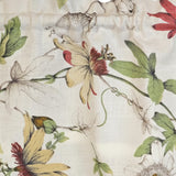 RLF Home 100% Cotton High Quality Anicete Tailored Window Valance with 1.5" Rod Pocket 50" W X 12" L Cream