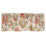 RLF Home 100% Cotton High Quality Ceci Tailored Window Valance with 1.5" Rod Pocket 50" W X 12" L Red