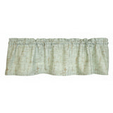RLF Home 100% Cotton High Quality Canvas Tailored Window Valance with 1.5" Rod Pocket 50" W X 12" L Green