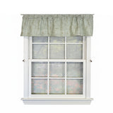 RLF Home 100% Cotton High Quality Canvas Tailored Window Valance with 1.5" Rod Pocket 50" W X 12" L Green