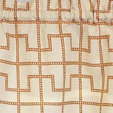 RLF Home 100% Cotton High Quality Torres Tailored Window Valance with 1.5" Rod Pocket 50" W X 12" L Cream