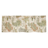 RLF Home 100% Cotton High Quality Tila Tailored Window Valance with 1.5" Rod Pocket 50" W X 12" L Cream